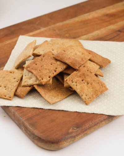 Ragi Sourdough Crackers