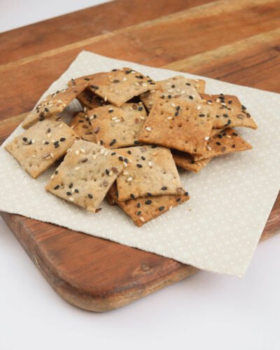 Seeded Sourdough Crackers